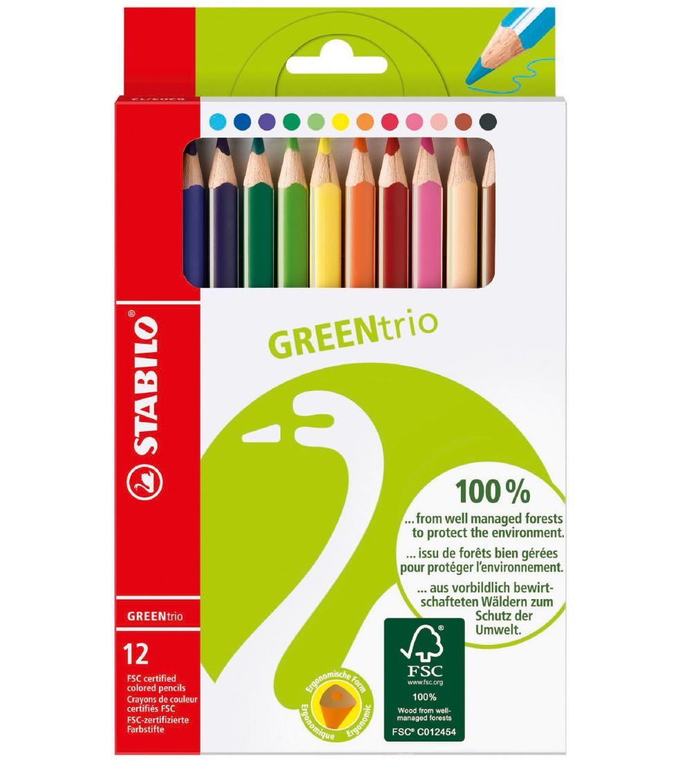 Stabilo Buntstifte - GreenTrio Dick - 12 st. - Mehrfarbig - Stabilo - One Size - Buntstiftsets Stabilo Buntstifte - GreenTrio Dick - 12 st. - Mehrfarbig - Stabilo - One Size - Buntstiftsets von Stabilo