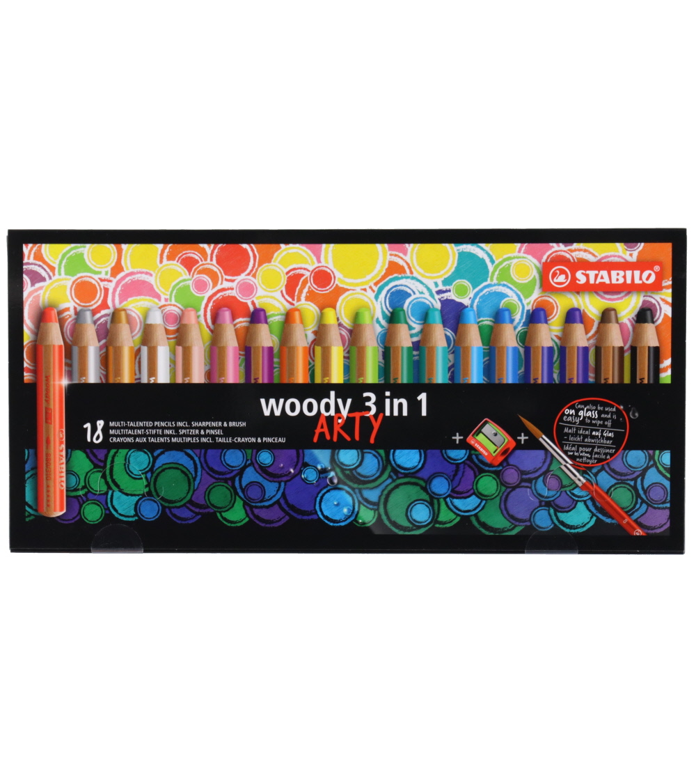 Stabilo Buntstifte - Woody - 18 st. - Arty - Stabilo - One Size - Buntstiftsets von Stabilo