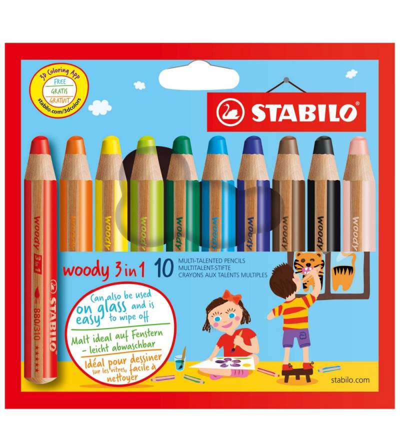 Stabilo Buntstifte - Woody 3-in-1 - 10 st. - Bunt - Stabilo - One Size - Buntstiftsets Stabilo Buntstifte - Woody 3-in-1 - 10 st. - Bunt - Stabilo - One Size - Buntstiftsets von Stabilo