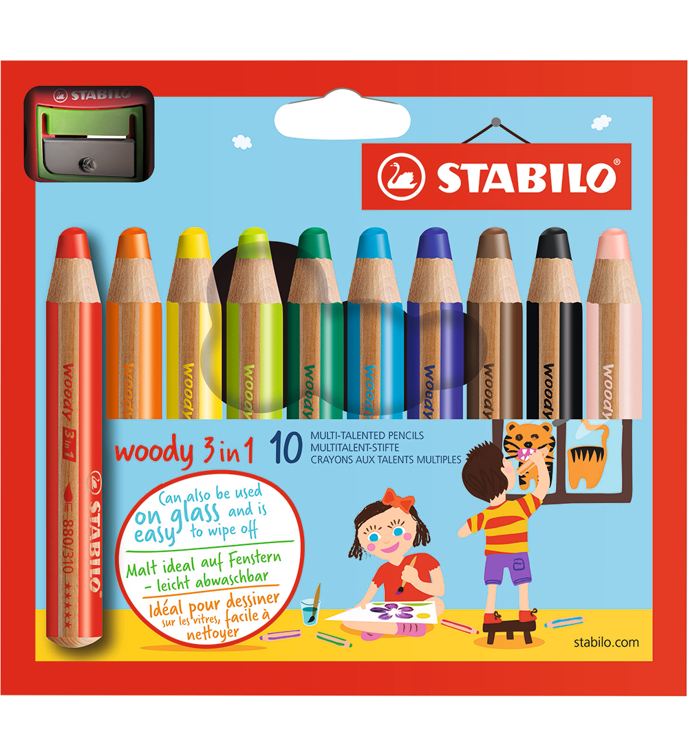 Stabilo Buntstifte - Woody 3-in-1 - 10 st. - Mehrfarbig - Stabilo - One Size - Buntstiftsets Stabilo Buntstifte - Woody 3-in-1 - 10 st. - Mehrfarbig - Stabilo - One Size - Buntstiftsets von Stabilo