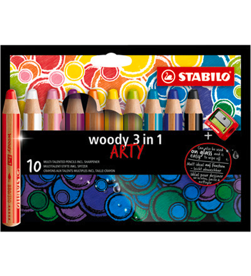 Stabilo Buntstifte - Woody 3-in-1 Arty - 12 st. - Mehrfarbig - Stabilo - One Size - Buntstiftsets Stabilo Buntstifte - Woody 3-in-1 Arty - 12 st. - Mehrfarbig - Stabilo - One Size - Buntstiftsets von Stabilo