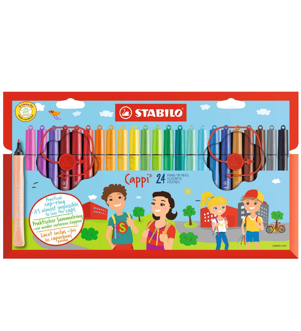 Stabilo Filzstifte - Cappi - 24 st. - Mehrfarbig - Stabilo - One Size - Filzstifte Stabilo Filzstifte - Cappi - 24 st. - Mehrfarbig - Stabilo - One Size - Filzstifte von Stabilo
