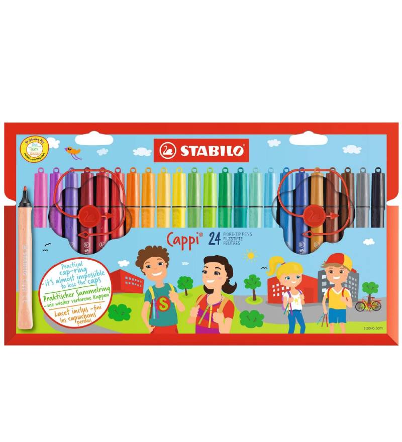 Stabilo Filzstifte - Cappi - 24 st. - Mehrfarbig - Stabilo - One Size - Filzstifte Stabilo Filzstifte - Cappi - 24 st. - Mehrfarbig - Stabilo - One Size - Filzstifte von Stabilo