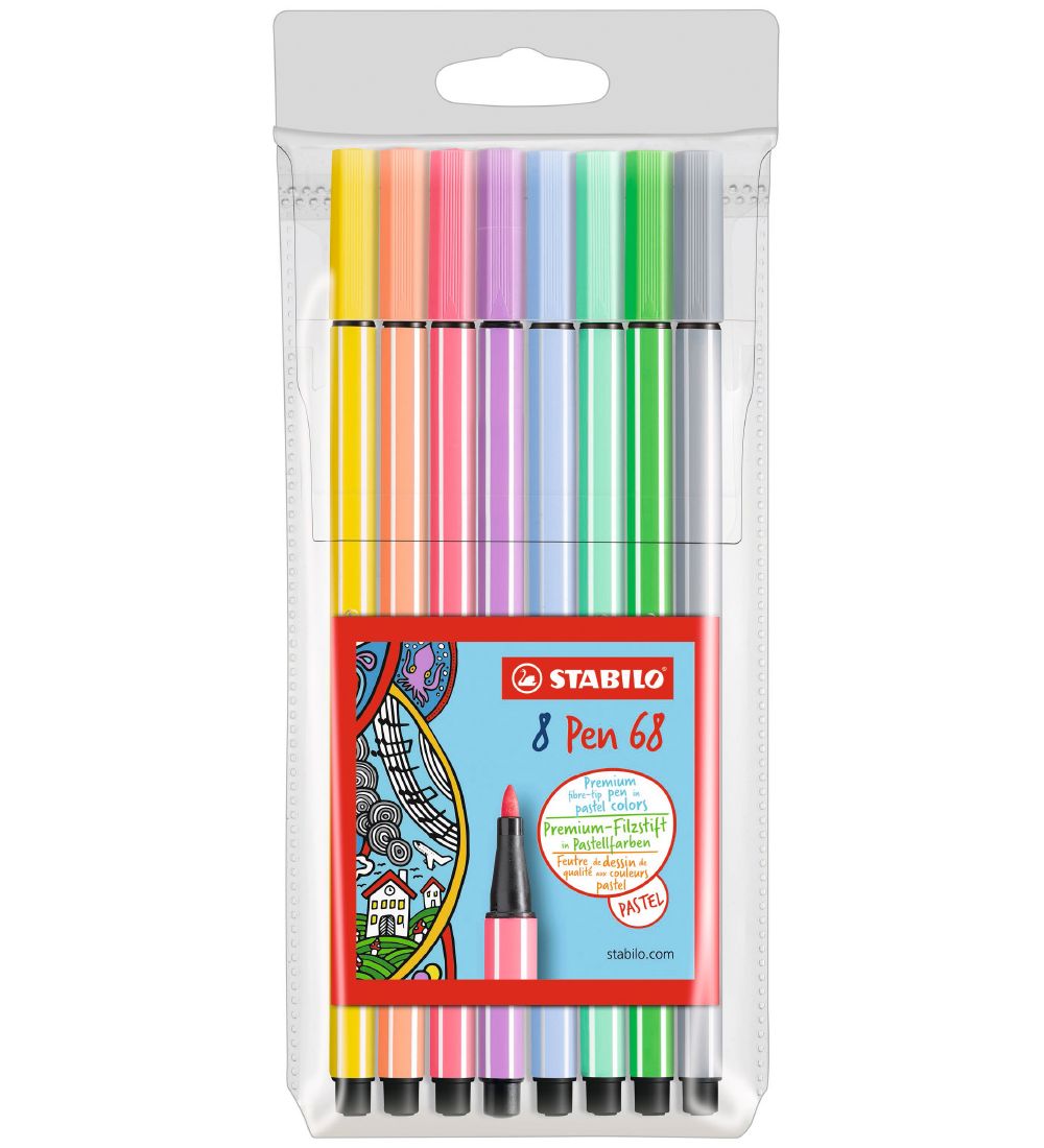 Stabilo Filzstifte - Pen 68 - 8 st. - Pastellfarben - Stabilo - One Size - Filzstifte Stabilo Filzstifte - Pen 68 - 8 st. - Pastellfarben - Stabilo - One Size - Filzstifte von Stabilo