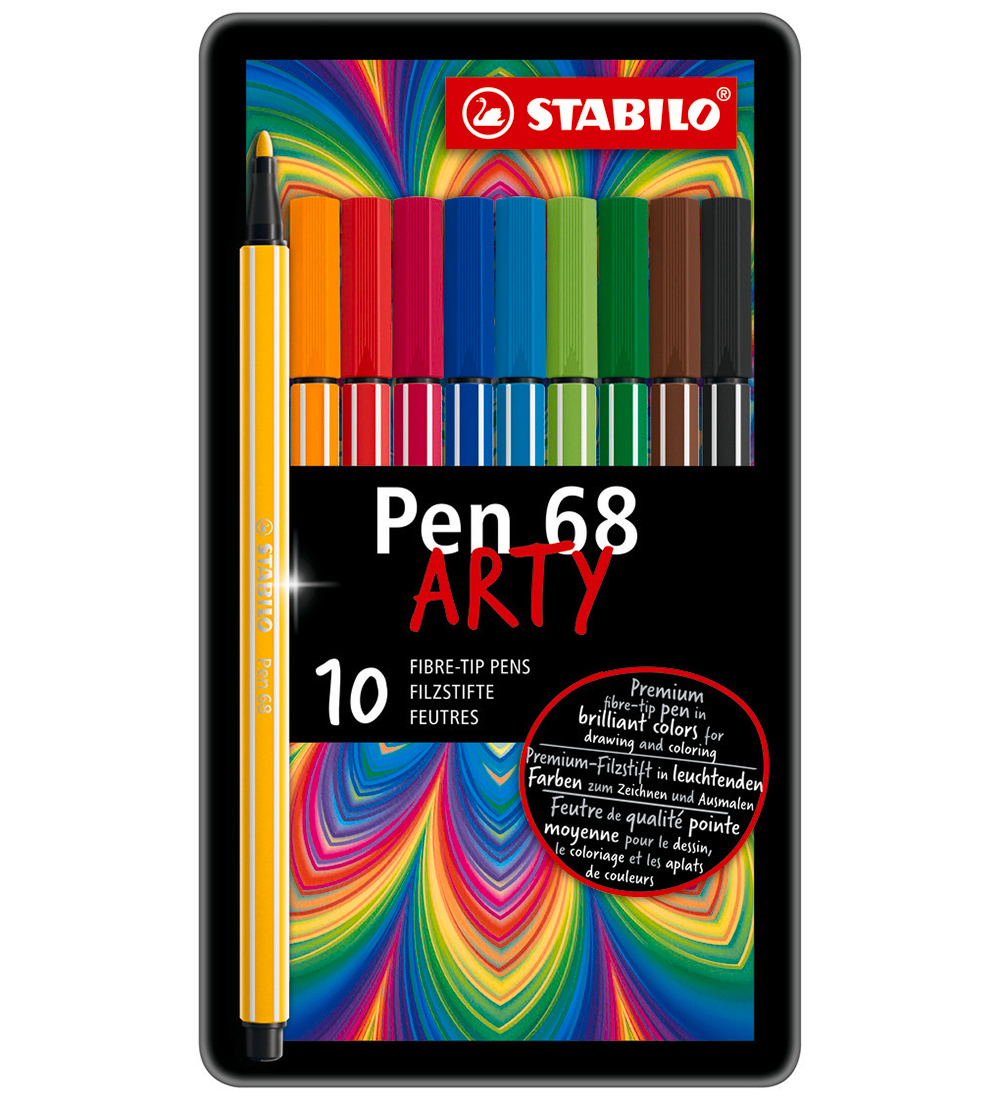 Stabilo Filzstifte - Pen 68 Arty - 10 st. - Mehrfarbig - Stabilo - One Size - Filzstifte Stabilo Filzstifte - Pen 68 Arty - 10 st. - Mehrfarbig - Stabilo - One Size - Filzstifte von Stabilo