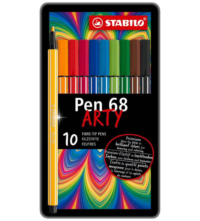Stabilo Filzstifte - Pen 68 Arty - 10 st. - Mehrfarbig - Stabilo - One Size - Filzstifte Stabilo Filzstifte - Pen 68 Arty - 10 st. - Mehrfarbig - Stabilo - One Size - Filzstifte von Stabilo