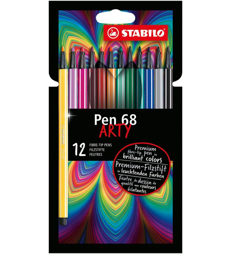 Stabilo Filzstifte - Pen 68 Arty - 12 st. - Mehrfarbig - Stabilo - One Size - Filzstifte Stabilo Filzstifte - Pen 68 Arty - 12 st. - Mehrfarbig - Stabilo - One Size - Filzstifte von Stabilo