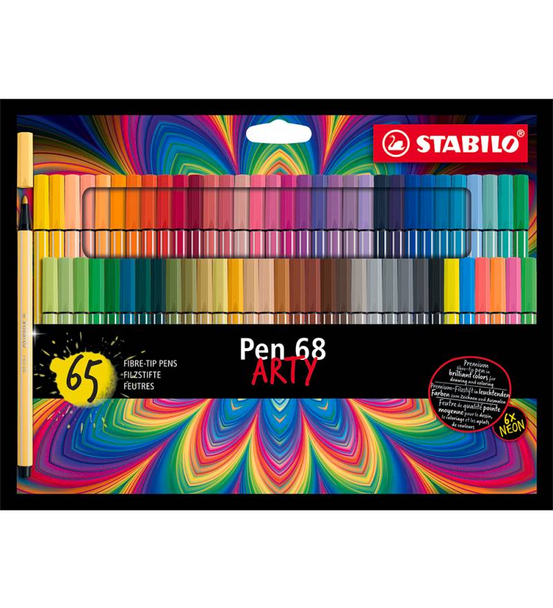 Stabilo Filzstifte - Pen 68 Arty - 65 st. - Mehrfarbig - Stabilo - One Size - Filzstifte Stabilo Filzstifte - Pen 68 Arty - 65 st. - Mehrfarbig - Stabilo - One Size - Filzstifte von Stabilo
