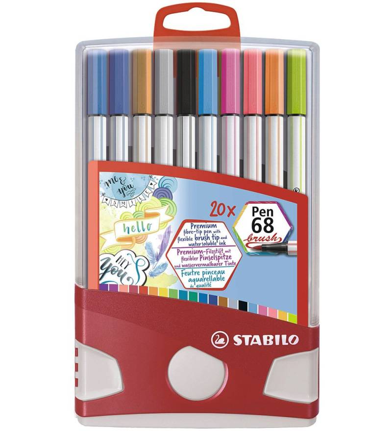 Stabilo Filzstifte - Pen 68 Brush - 20 st. - Mehrfarbig - Stabilo - One Size - Filzstifte Stabilo Filzstifte - Pen 68 Brush - 20 st. - Mehrfarbig - Stabilo - One Size - Filzstifte von Stabilo
