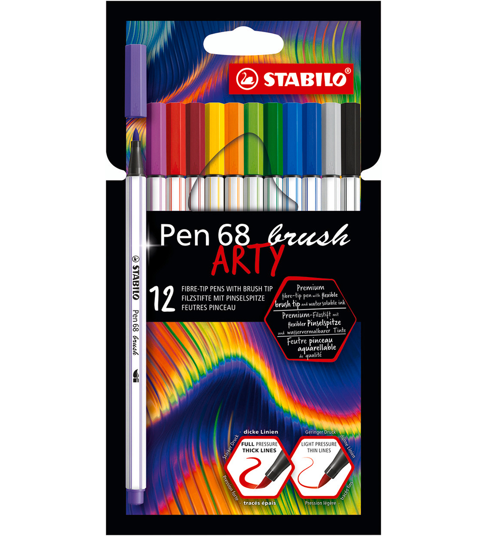 Stabilo Filzstifte - Pen 68 Brush Arty - 12 st. - Mehrfarbig - Stabilo - One Size - Filzstifte Stabilo Filzstifte - Pen 68 Brush Arty - 12 st. - Mehrfarbig - Stabilo - One Size - Filzstifte von Stabilo