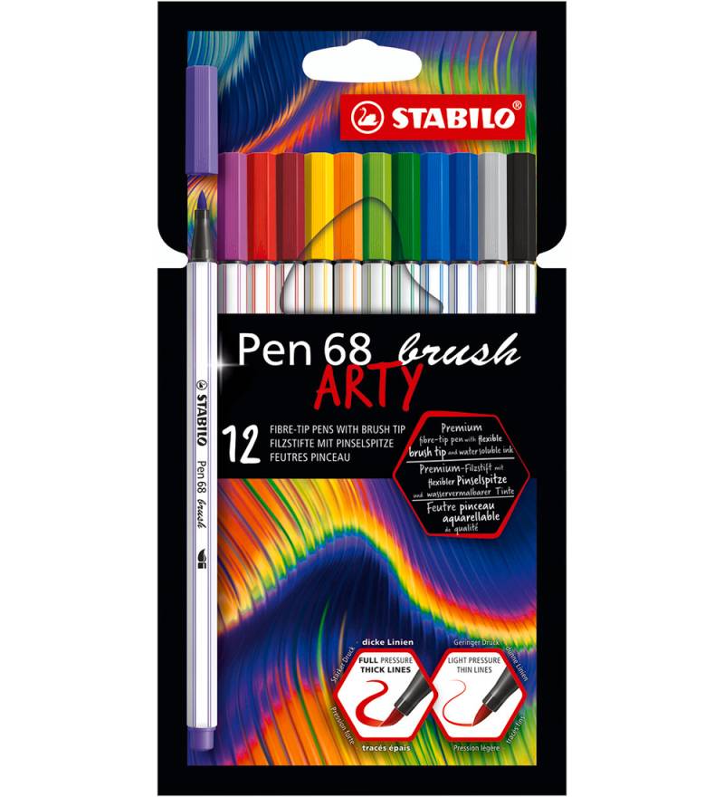 Stabilo Filzstifte - Pen 68 Brush Arty - 12 st. - Mehrfarbig - Stabilo - One Size - Filzstifte Stabilo Filzstifte - Pen 68 Brush Arty - 12 st. - Mehrfarbig - Stabilo - One Size - Filzstifte von Stabilo