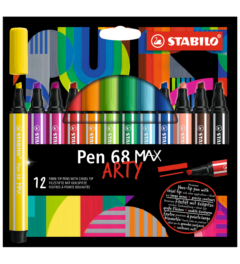 Stabilo Filzstifte - Pen 68 Max Arty - 12 st. - Mehrfarbig - Stabilo - One Size - Filzstifte Stabilo Filzstifte - Pen 68 Max Arty - 12 st. - Mehrfarbig - Stabilo - One Size - Filzstifte von Stabilo