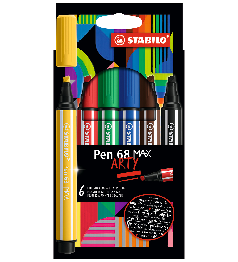 Stabilo Filzstifte - Pen 68 Max Arty - 6 st. - Mehrfarbig - Stabilo - One Size - Filzstifte Stabilo Filzstifte - Pen 68 Max Arty - 6 st. - Mehrfarbig - Stabilo - One Size - Filzstifte von Stabilo