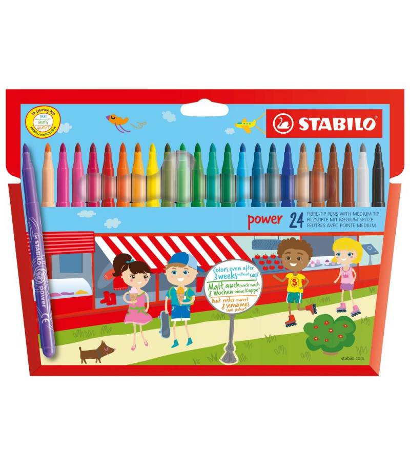 Stabilo Filzstifte - Power - 24 st. - Mehrfarbig - Stabilo - One Size - Filzstifte Stabilo Filzstifte - Power - 24 st. - Mehrfarbig - Stabilo - One Size - Filzstifte von Stabilo