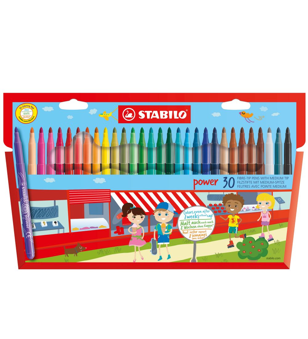 Stabilo Filzstifte - Power - 30 st. - Mehrfarbig - Stabilo - One Size - Filzstifte Stabilo Filzstifte - Power - 30 st. - Mehrfarbig - Stabilo - One Size - Filzstifte von Stabilo