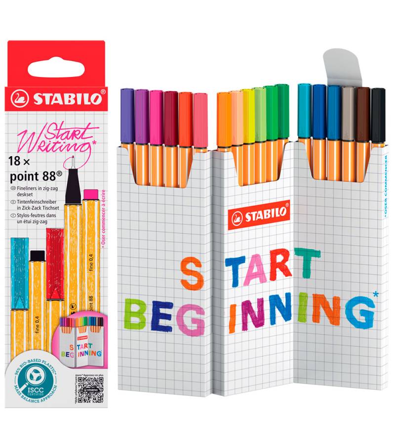 Stabilo Filzstifte - Stift 88 - 18 st. - Mehrfarbig - Stabilo - One Size - Filzstifte von Stabilo