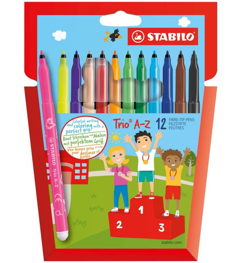 Stabilo Filzstifte - Trio A-Z - 12 st. - Mehrfarbig - Stabilo - One Size - Filzstifte Stabilo Filzstifte - Trio A-Z - 12 st. - Mehrfarbig - Stabilo - One Size - Filzstifte von Stabilo