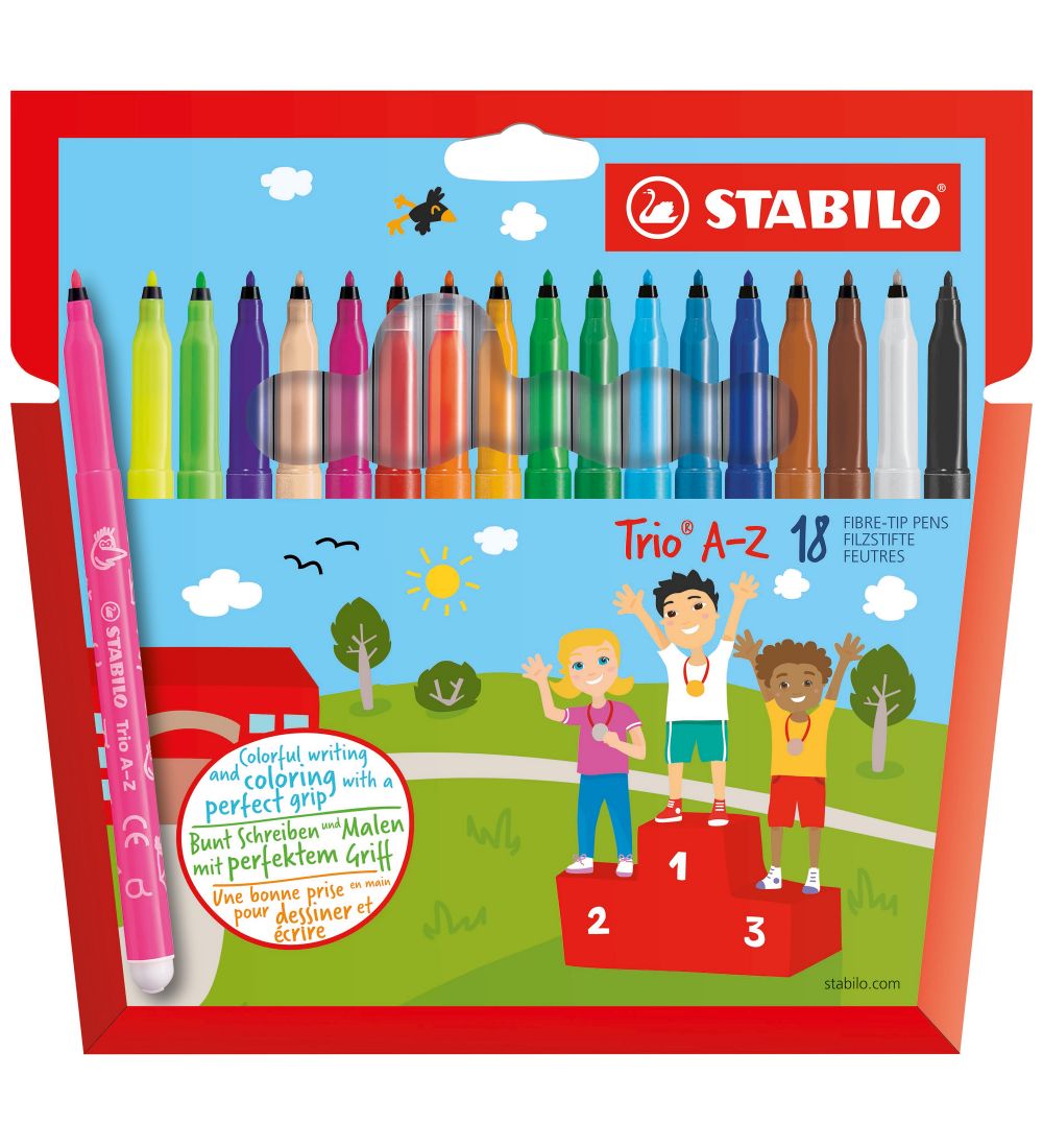 Stabilo Filzstifte - Trio A-Z - 18 st. - Mehrfarbig - Stabilo - One Size - Filzstifte Stabilo Filzstifte - Trio A-Z - 18 st. - Mehrfarbig - Stabilo - One Size - Filzstifte von Stabilo