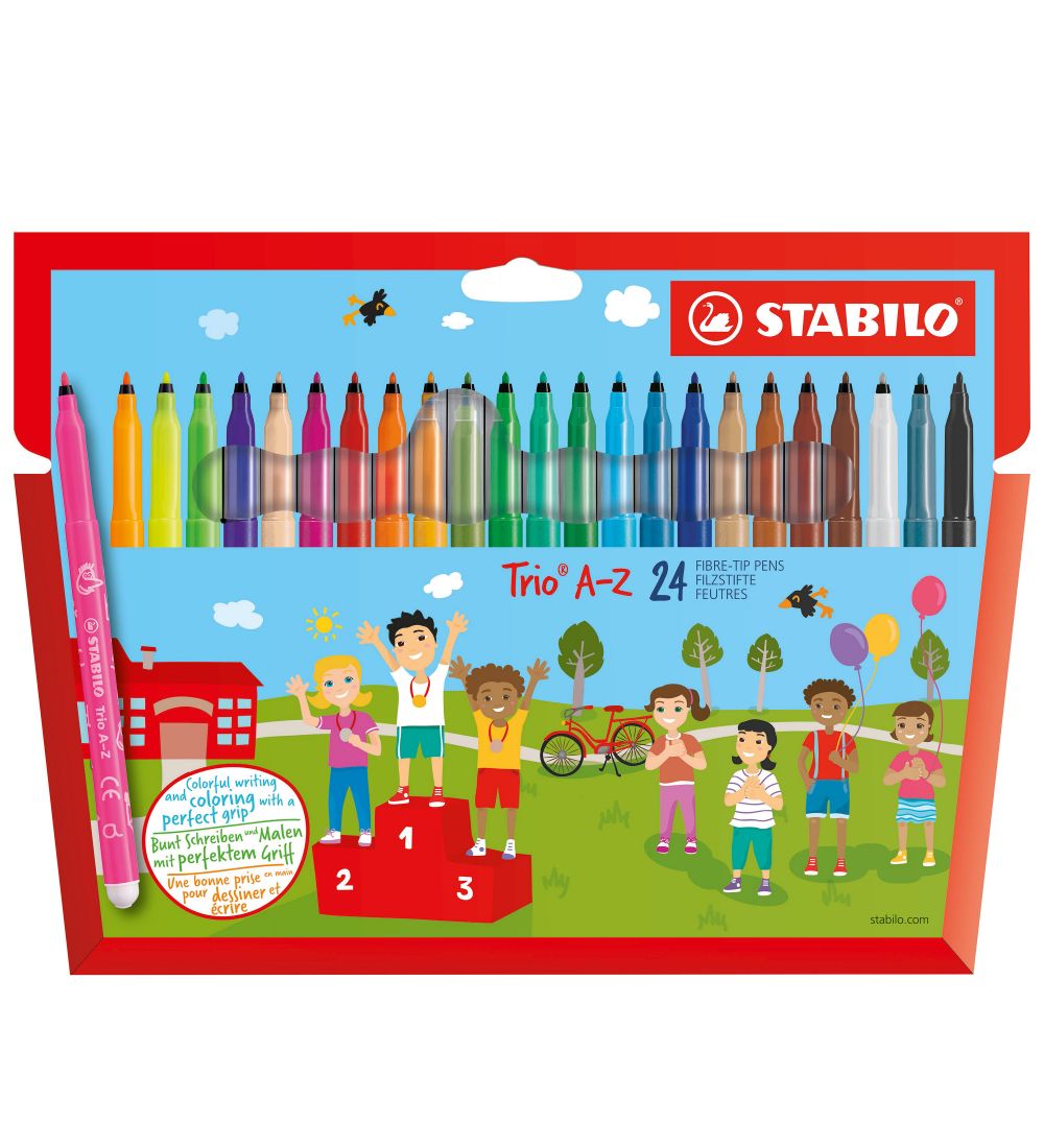 Stabilo Filzstifte - Trio A-Z - 24 st. - Mehrfarbig - Stabilo - One Size - Filzstifte Stabilo Filzstifte - Trio A-Z - 24 st. - Mehrfarbig - Stabilo - One Size - Filzstifte von Stabilo