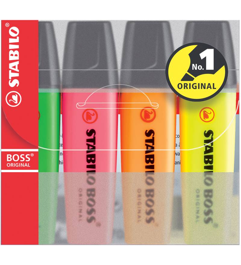 Stabilo Textmarker - BOSS - 4 st. - Mehrfarbig - Stabilo - One Size - Filzstifte Stabilo Textmarker - BOSS - 4 st. - Mehrfarbig - Stabilo - One Size - Filzstifte von Stabilo