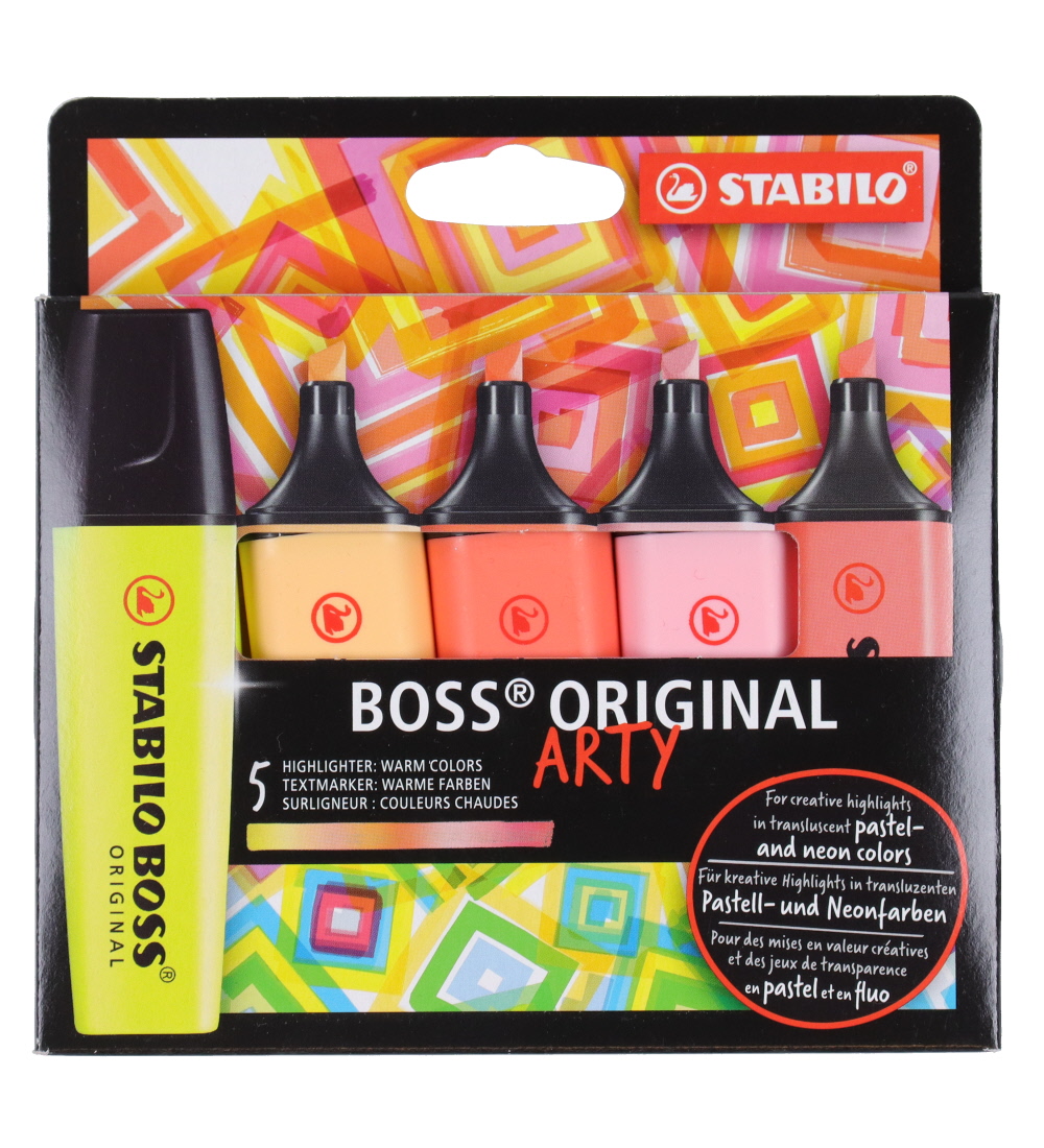 Stabilo Textmarker - BOSS - 5 st. - Warme Farben - Mul - Stabilo - One Size - Filzstifte Stabilo Textmarker - BOSS - 5 st. - Warme Farben - Mul - Stabilo - One Size - Filzstifte von Stabilo