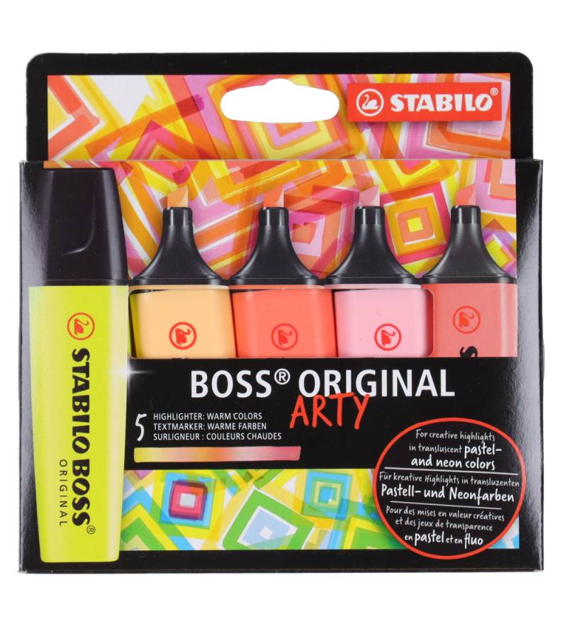 Stabilo Textmarker - BOSS - 5 st. - Warme Farben - Mul - Stabilo - One Size - Filzstifte Stabilo Textmarker - BOSS - 5 st. - Warme Farben - Mul - Stabilo - One Size - Filzstifte von Stabilo
