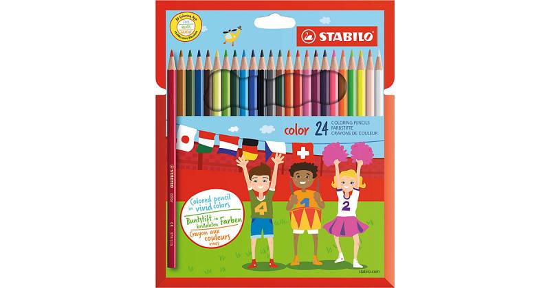 Buntstifte color, 24 Farben bunt Modell 1 von Stabilo