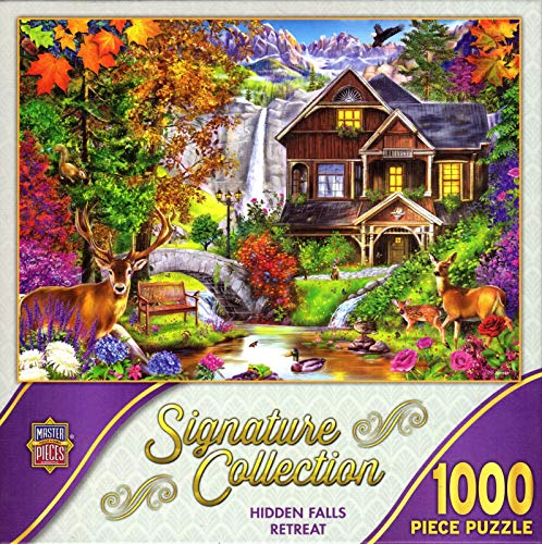 Hidden Falls Retreat by P.D. Moreno 1000 Teile Puzzle von Staci19