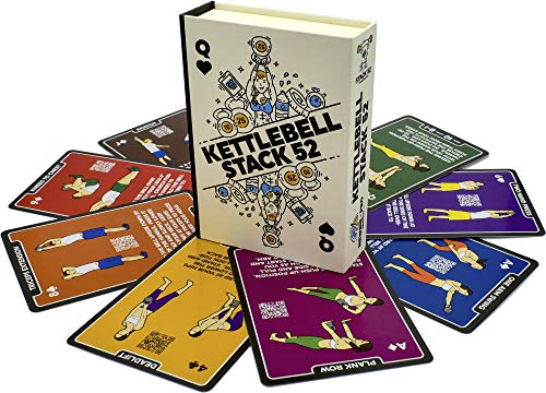 Stack 52 Kettlebell-Trainingskarten. Videoanweisungen enthalten. Lernen Sie Kettle Bell Moves und Konditionierungsübungen. Heimfitness-Trainingsprogramm. Stack 52 Kettlebell-Trainingskarten. Videoanweisungen enthalten. Lernen Sie Kettle Bell Moves und Konditionierungsübungen. Heimfitness-Trainingsprogramm. von Stack 52