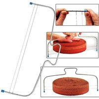 Tortenschneider, 32cm, mit doppeltem Schneidedraht aus Edelstahl, verchromter Griff Tortenschneider, 32cm, mit doppeltem Schneidedraht aus Edelstahl, verchromter Griff von Städter GmbH
