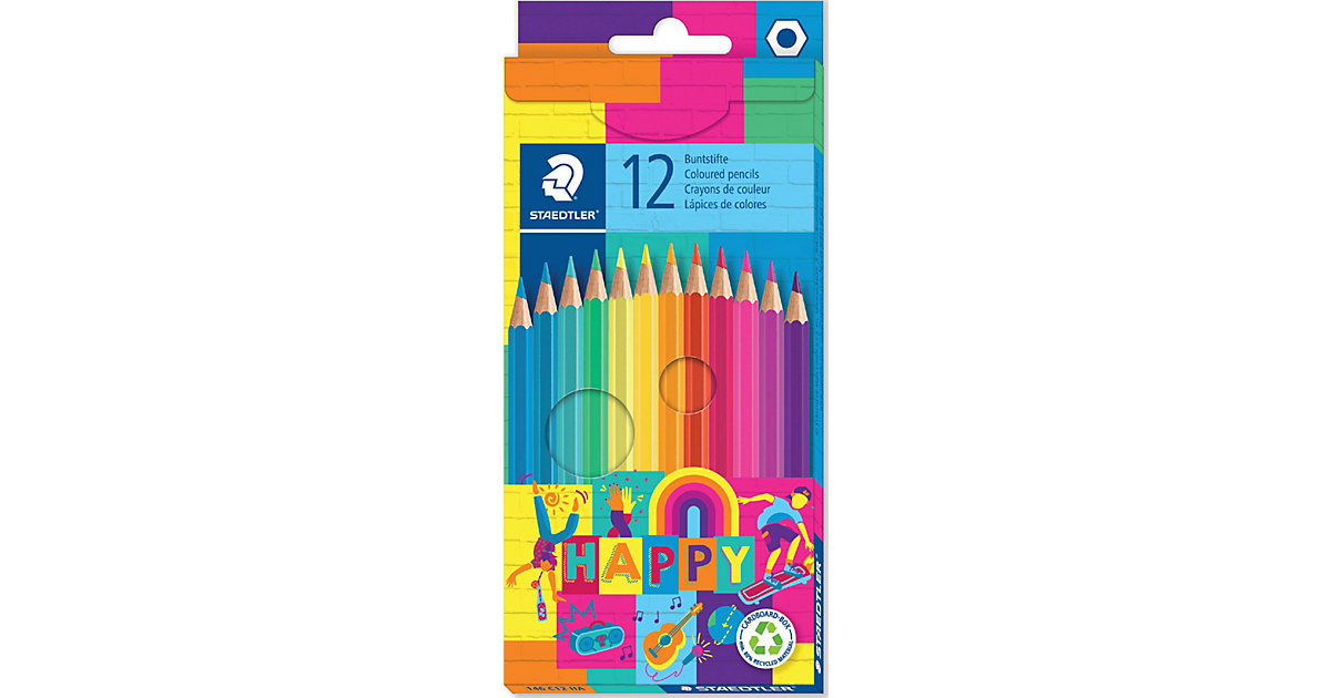 Buntstifte HAPPY, 12 Farben Buntstifte HAPPY, 12 Farben von Staedtler
