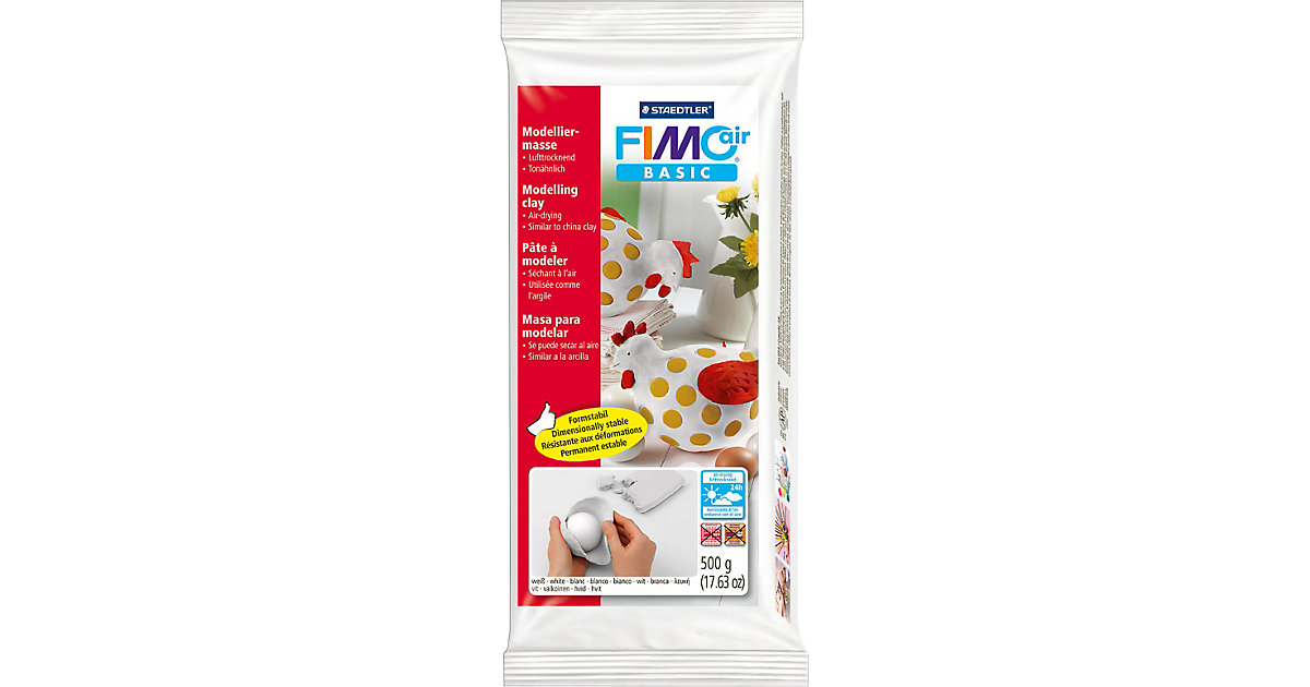 Fimo Air Basic Modelliermasse, 500 g weiß Fimo Air Basic Modelliermasse, 500 g weiß von FIMO