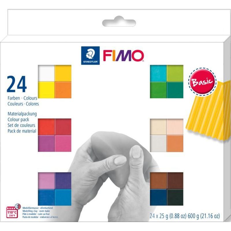 FIMO soft Basic Colours 24 Stück von Staedtler
