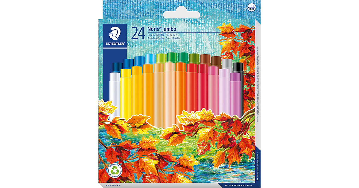 Jumbo-Öl-Pastellkreiden Noris® Club, 24 Farben von Staedtler