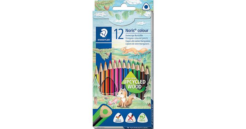 Dreikant-Buntstifte Noris® colour, 12 Farben mehrfarbig Modell 10 von Staedtler