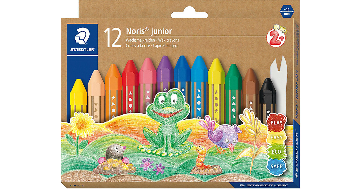 Wachsmalkreiden Noris® junior, 12 Farben bunt Modell 1 Wachsmalkreiden Noris® junior, 12 Farben bunt Modell 1 von Staedtler
