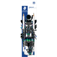 STAEDTLER 130 SBK2E1 Bleistifte Noris 130 Edition cool & cute, HB 2er Set, 1 Radierer + Spitzer von Staedtler