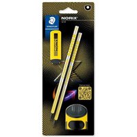 STAEDTLER 181 SBK2-1 NORIX® 181 Set mit 2 Bleistiften HB, 1 Radierer und 1 Einzelspitzdose von Staedtler