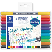STAEDTLER 3004 TB12 Fasermaler brushletter duo 12 Stück Box STAEDTLER 3004 TB12 Fasermaler brushletter duo 12 Stück Box von Staedtler