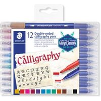 STAEDTLER 3005 TB12 Fasermaler Calligraph duo 12 Stück Box STAEDTLER 3005 TB12 Fasermaler Calligraph duo 12 Stück Box von Staedtler