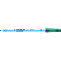 STAEDTLER 305 F-5 Folienstift Lumocolor® correctable F grün von Staedtler