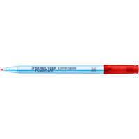 STAEDTLER 305 M-2 Folienstift Lumocolor® correctable M rot von Staedtler