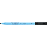 STAEDTLER 305 M-9 Folienstift Lumocolor® correctable M schwarz von Staedtler