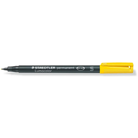 STAEDTLER 313-1 Folienstift Lumocolor® permanent pen gelb von Staedtler