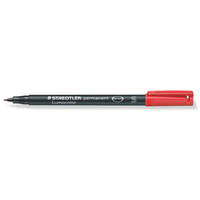 STAEDTLER 313-2 Folienstift Lumocolor® permanent pen rot von Staedtler