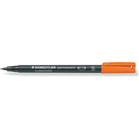 STAEDTLER 313-4 Folienstift Lumocolor® permanent pen orange von Staedtler