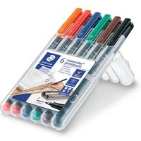 STAEDTLER 318 WP6 Folienstift Lumocolor F permanent 6 Stück STAEDTLER 318 WP6 Folienstift Lumocolor F permanent 6 Stück von Staedtler