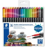 STAEDTLER 3187 TB18 Fasermaler permanent duo 18 Stück Box STAEDTLER 3187 TB18 Fasermaler permanent duo 18 Stück Box von Staedtler