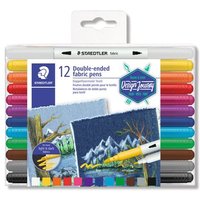 STAEDTLER 3190 TB12 Fasermaler fabric duo 12 Stück Box STAEDTLER 3190 TB12 Fasermaler fabric duo 12 Stück Box von Staedtler