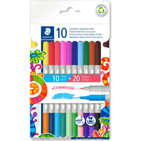 STAEDTLER 3280 C10 Fasermaler D.spitze Twin Colo von Staedtler